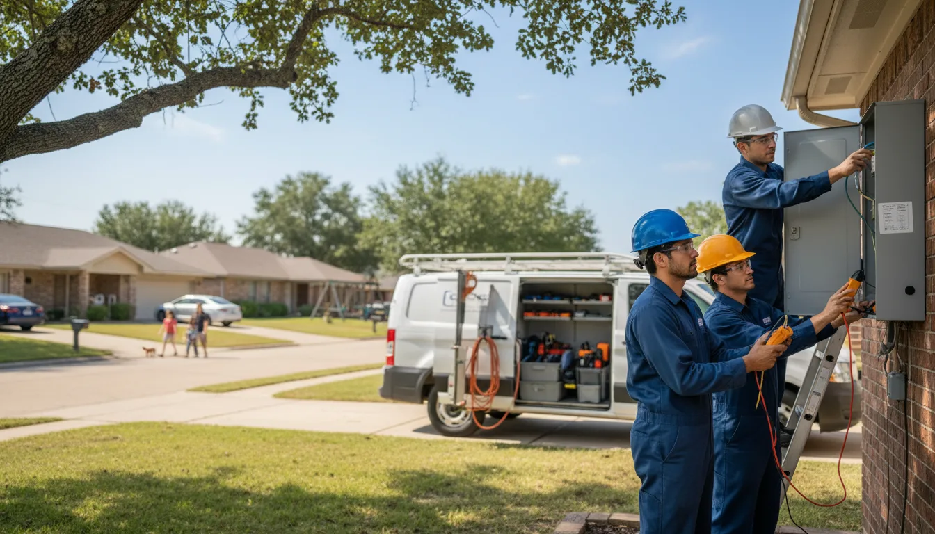 Certified electrician providing emergency electrical services in Busy, KY